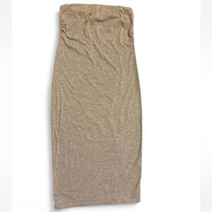 Grey Strapless Bodycon Dress